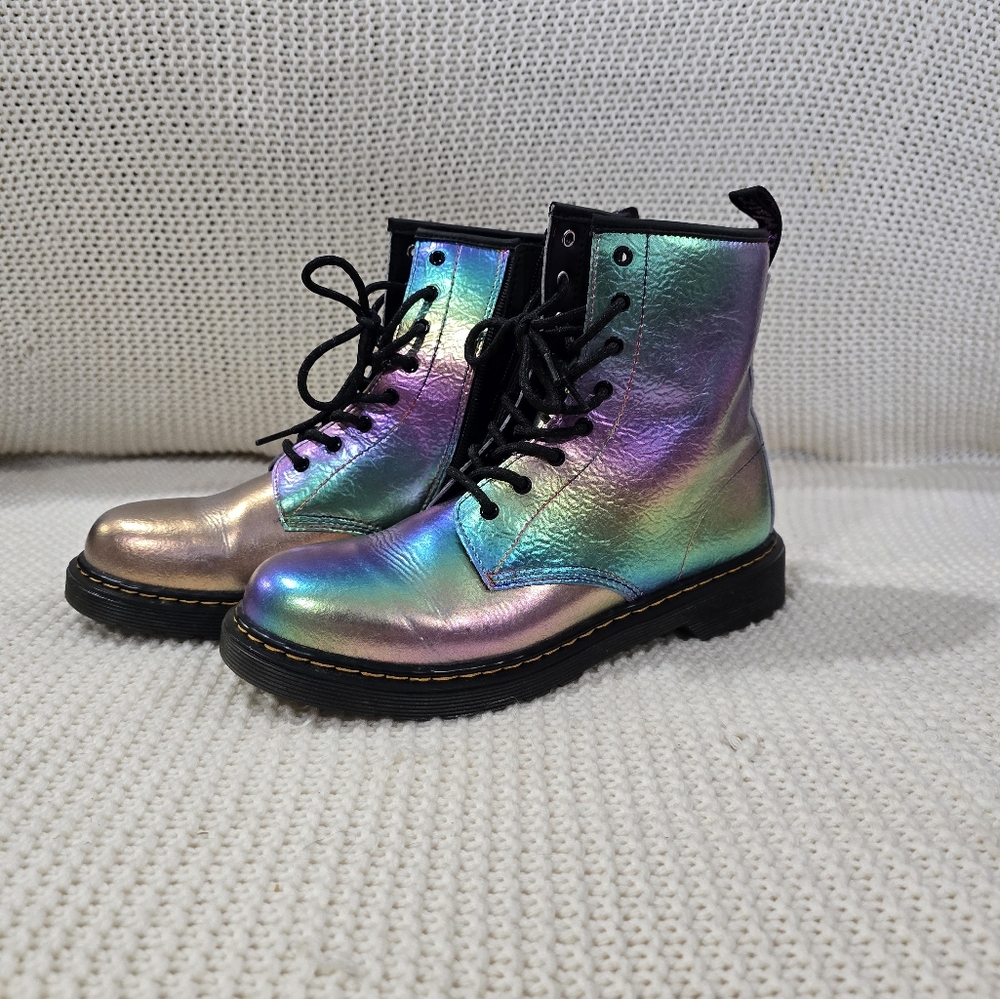 Dr Doc Martens Rainbow Combat Boots size 7